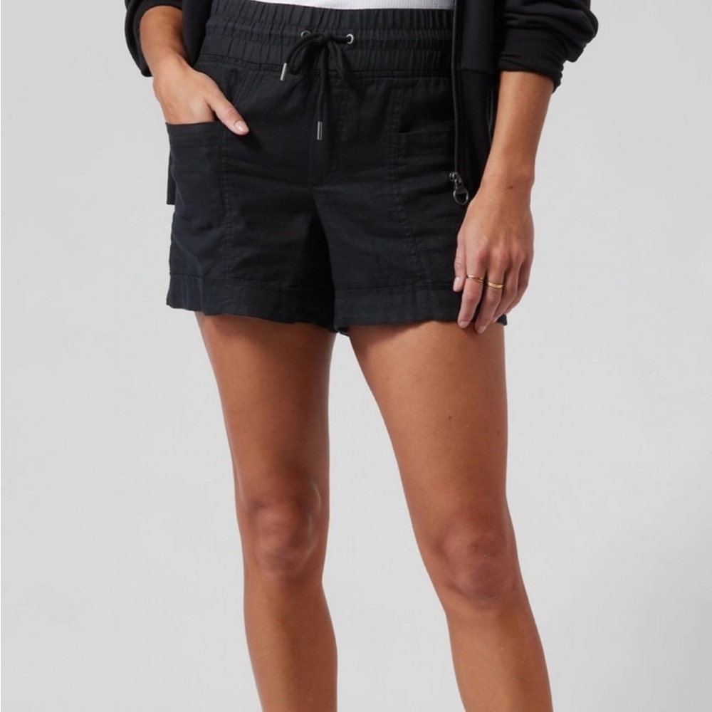 Athleta Cabo Linen 4” Shorts, NWOT